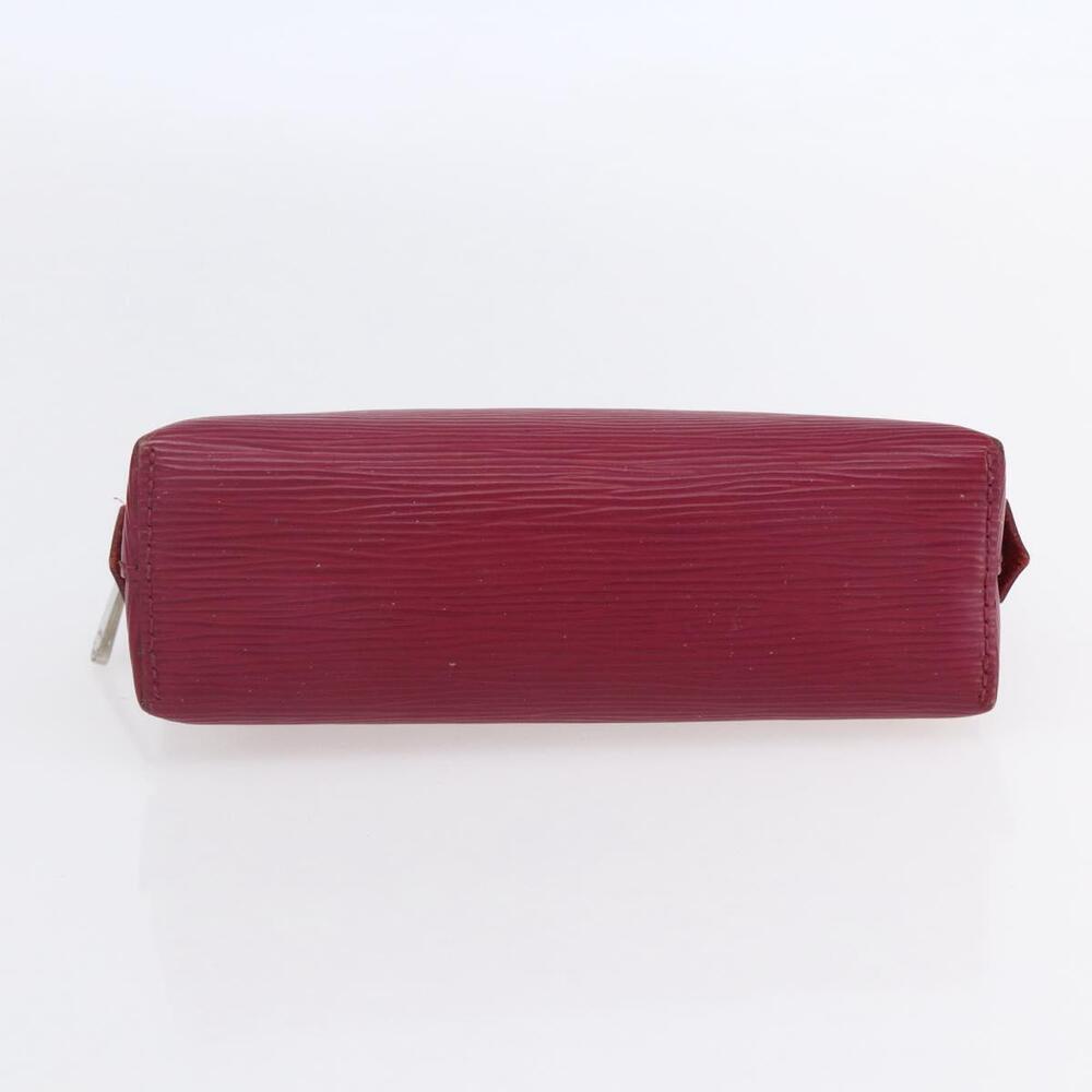LOUIS VUITTON Epi Pochette Cosmetic PM Pouch Wine Red Grenard LV Auth BA8368 - Picture 6 of 16
